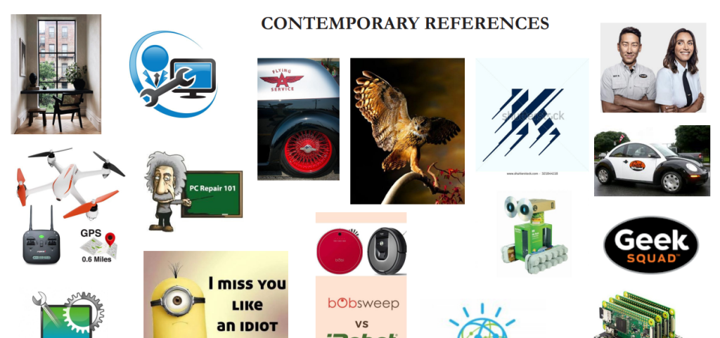 Sample Moodboard to use in early website design brainstorming.