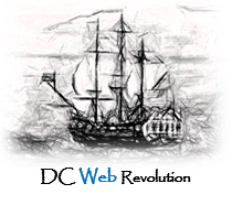 Old sailing ship logo for DCWebRevolution.