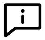 Info Icon pointing to next steps in web design.