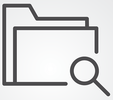 Folder and magnifying glass icon for free Snap Check consulting service for Chamber members.