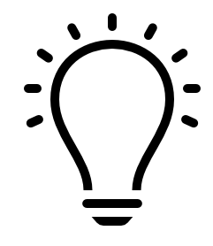 Lightbulb icon for Tips